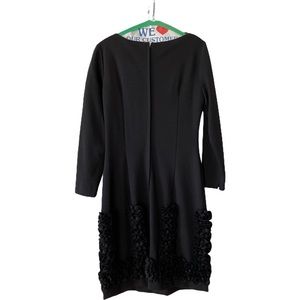Vintage wool LBD W/ruffles